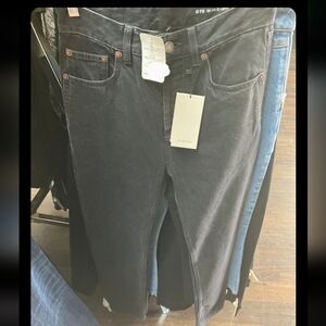 Nwt $990 Saint Laurent Black Straight Jeans for Women